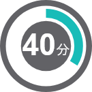 乾燥時間は40分